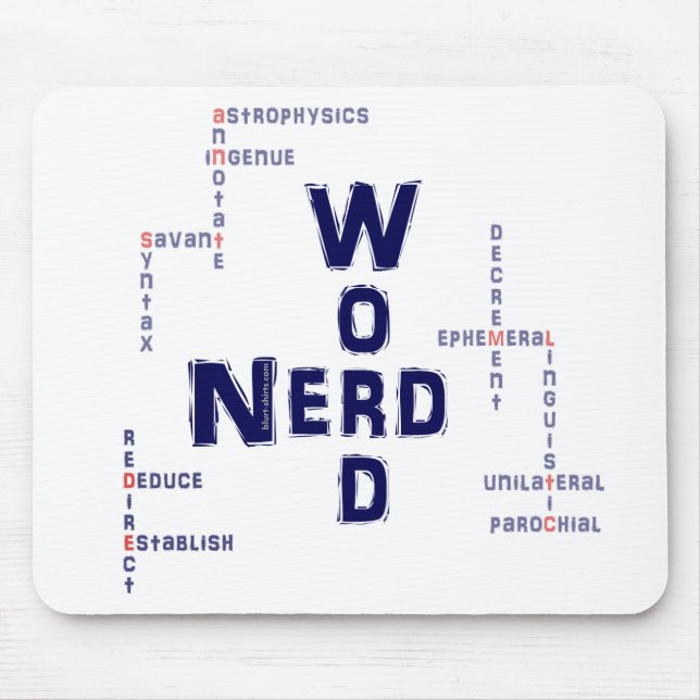 Word Nerd Mouse Mat (Front)
