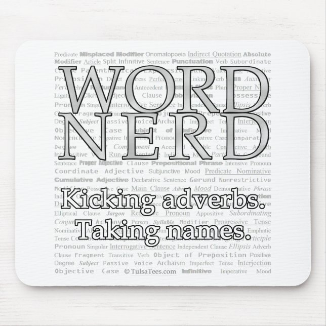 Word Nerd Mousepad (Front)