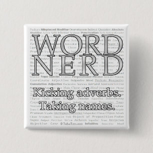 Word Nerd Pin