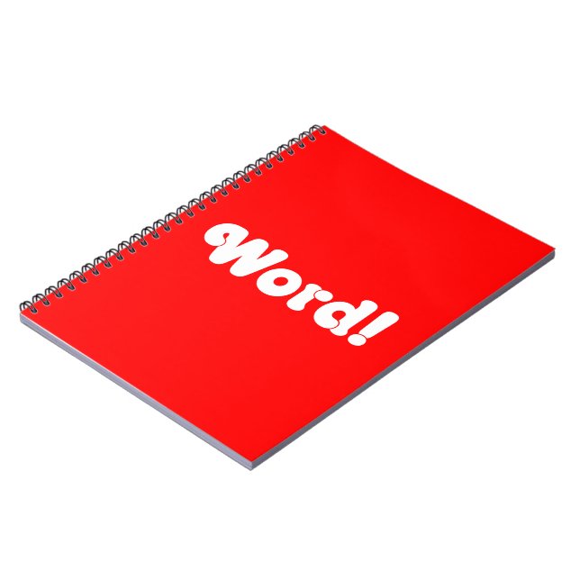 Word! Notebook (Left Side)