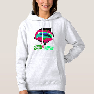Word of Mouth Neon Pink Hoodie