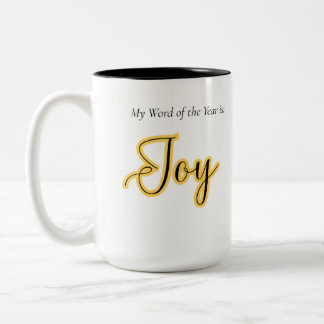 Word of the year - Joy Two-Tone Coffee Mug
