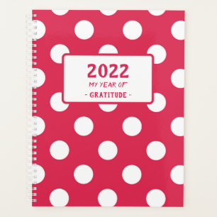 Word of the Year Red Polka Dot Planner