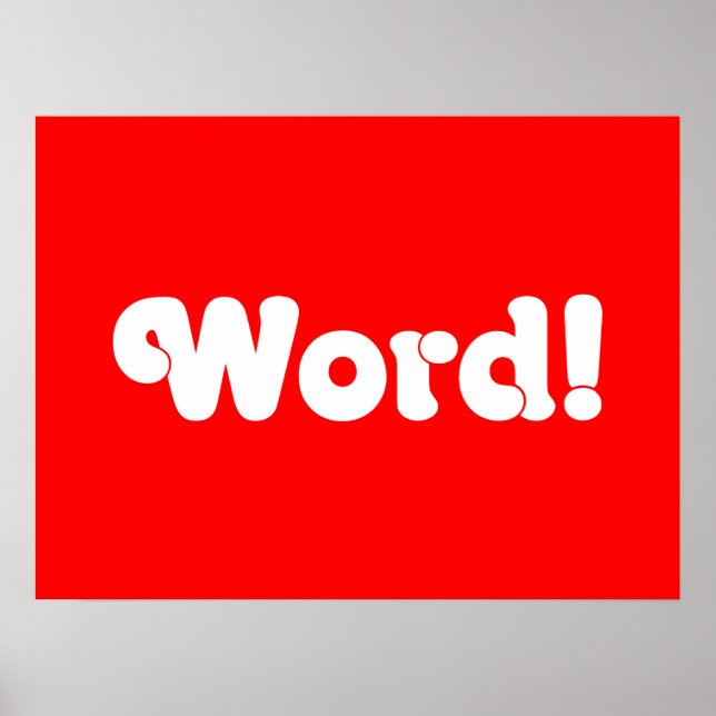 Word! Poster (Front)