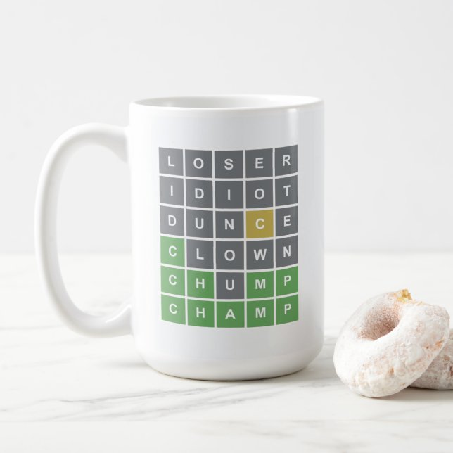 Word Puzzle Mug (With Donut)