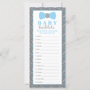 Word Scramble Game, Baby Shower Game, Little Man