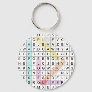 Word Search Key Ring