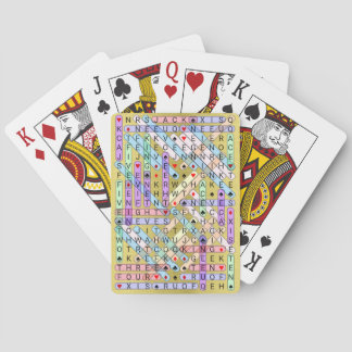 Word Search Puzzle - Standard Solved Playing Cards