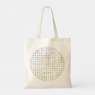 Word Search Tote Bag