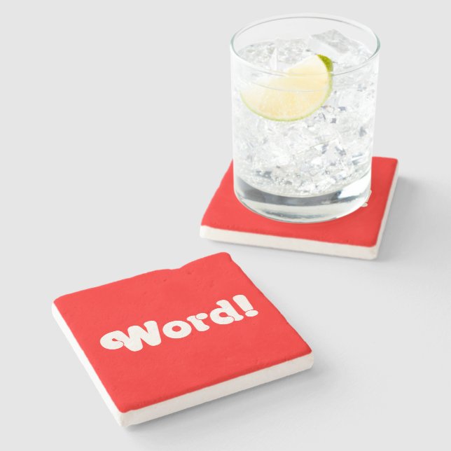 Word! Stone Coaster (Side)