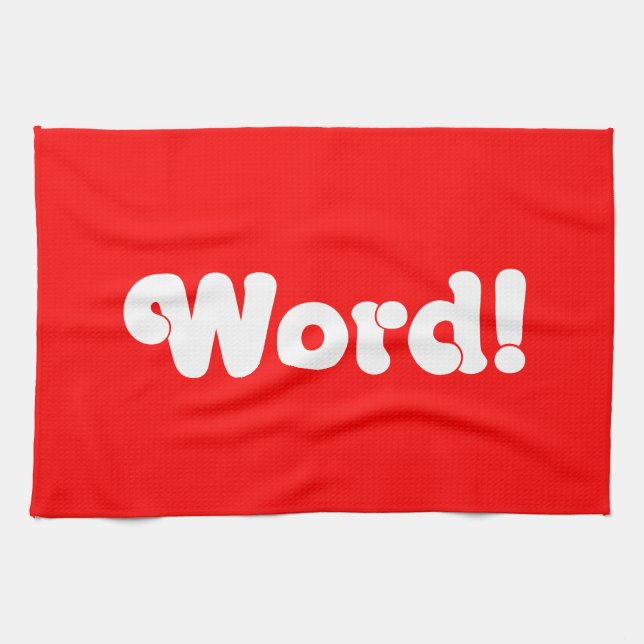 Word! Tea Towel (Horizontal)