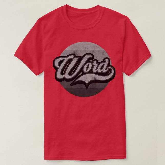 Word Up BW T-Shirt (Design Front)