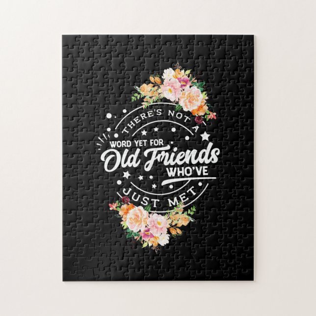 Word Yet For Old Friends Jigsaw Puzzle (Vertical)