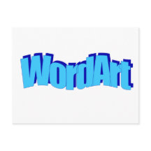 WordArt Postcard