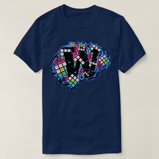 Wordle Brain T-Shirt (Design Front)