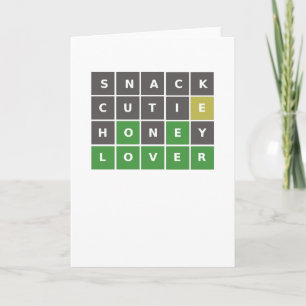 Wordle Valentine's / Anniversary Card