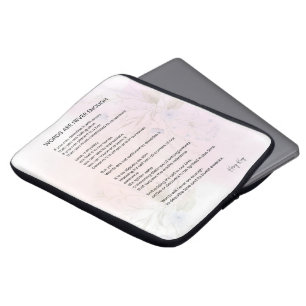 Words Are Never Enough - Encouragement Poem Poetry Laptop Sleeve