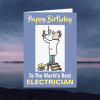Word's Best Electrical Fitter Happy Birthday