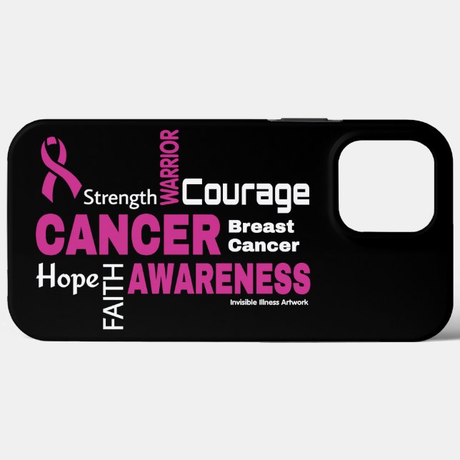 Words...Breast Cancer Case-Mate iPhone Case (Back (Horizontal))