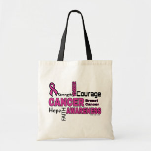 Words...Breast Cancer Tote Bag