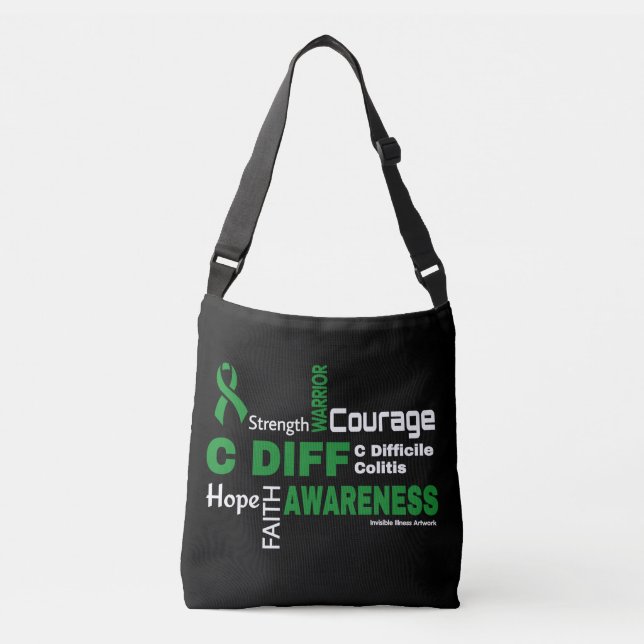 Words...C Diff Crossbody Bag (Front)