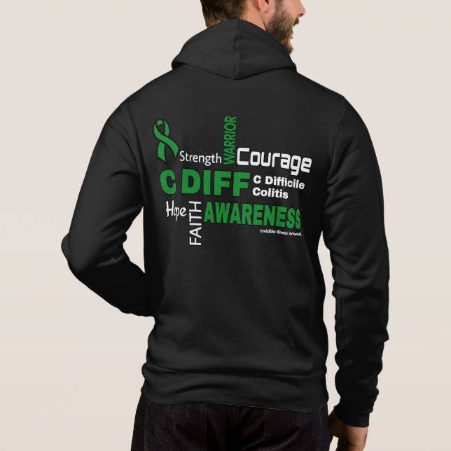 Words...C Diff Hoodie (Back)