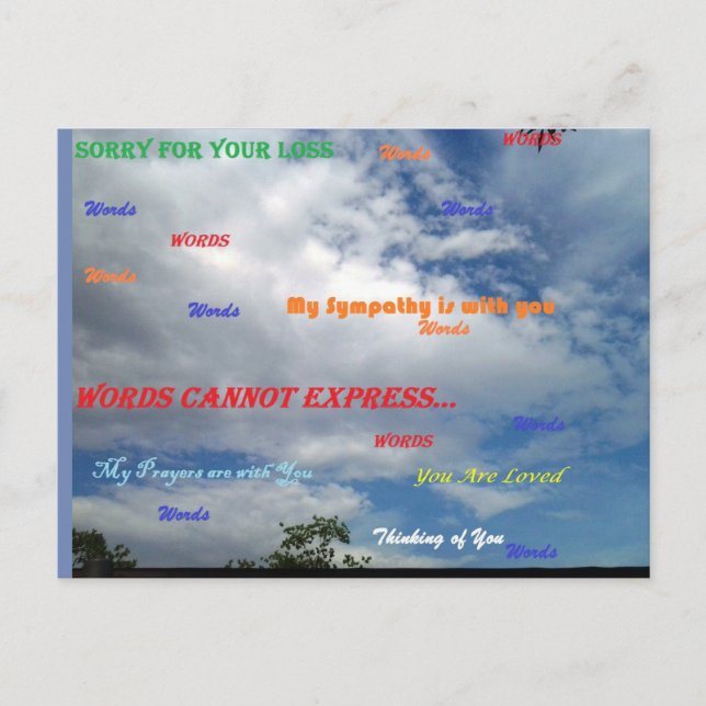 Words Cannot Express... Postcard (Front)