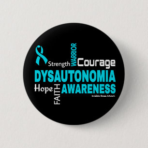 Words...Dysautonomia 6 Cm Round Badge