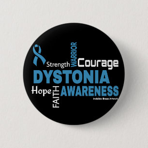 Words...Dystonia 6 Cm Round Badge