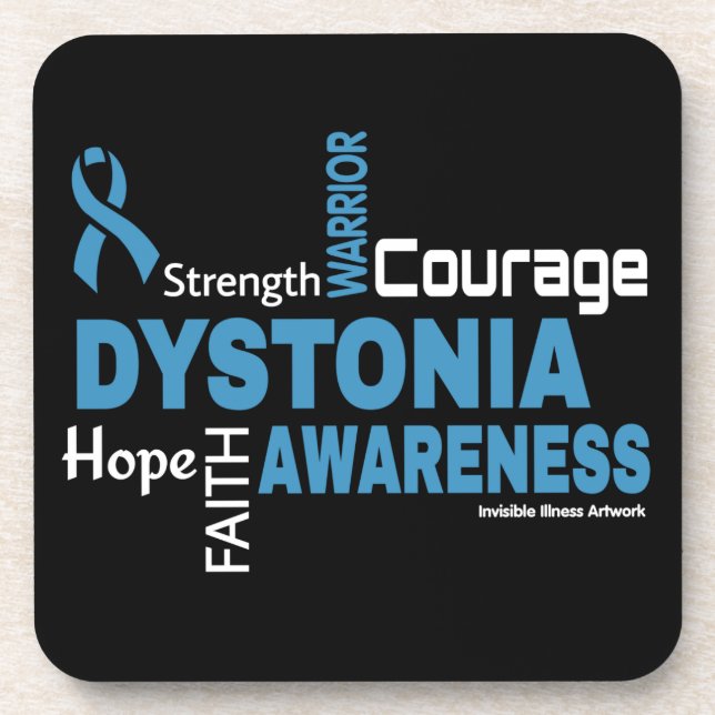 Words...Dystonia Coaster (Front)
