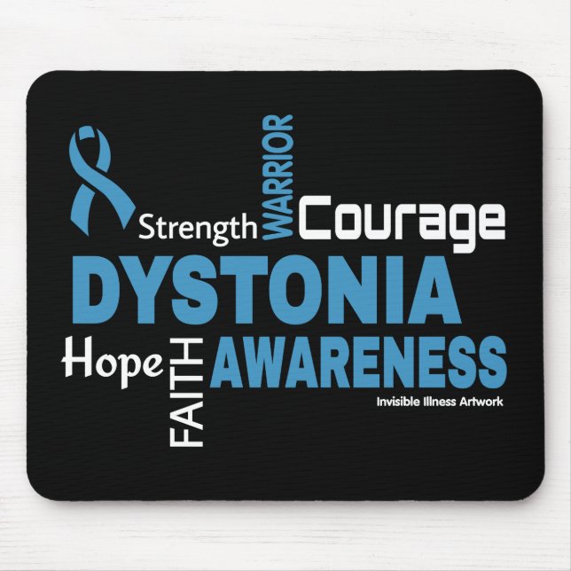 Words...Dystonia Mouse Mat (Front)