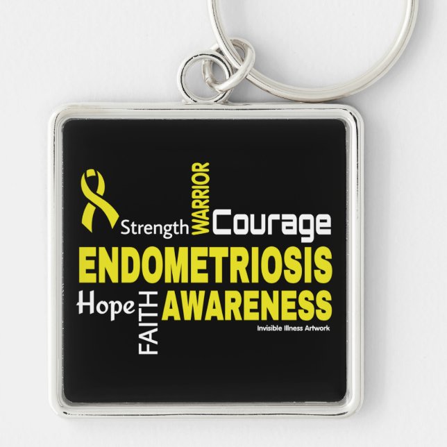 Words...Endometriosis Keychain (Front)