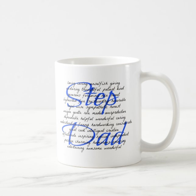 Words For a Step Dad Coffee Mug (Right)