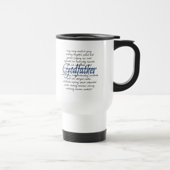 Words for Godfather Travel Mug (Right)