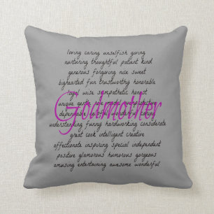 Words for Godmother Cushion