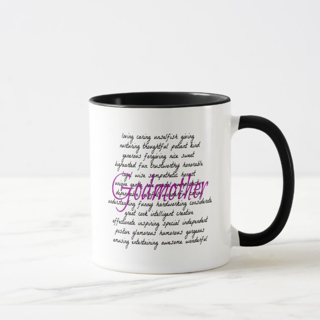 Words for Godmother Mug (Right)