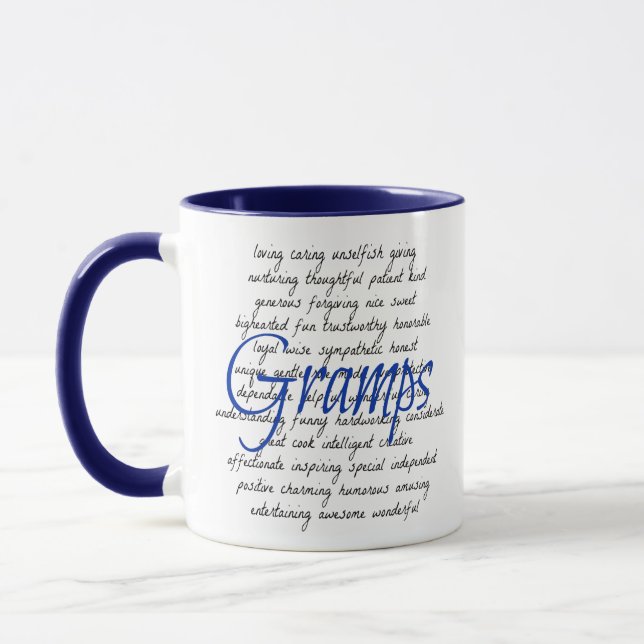 Words for Gramps Mug (Left)