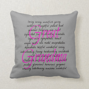 Words for Great Grandma Cushion