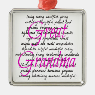 Words for Great Grandma Metal Tree Decoration