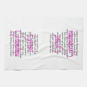 Words for Great Grandma Tea Towel
