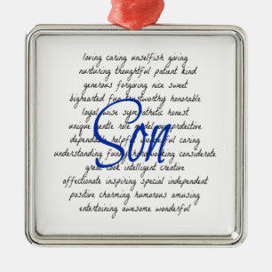 Words for Son Metal Tree Decoration