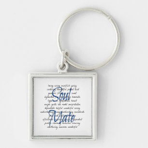 Words for Soul Mate Key Ring