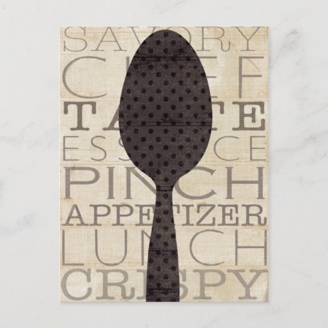 Words for the Kitchen Postcard (Front)