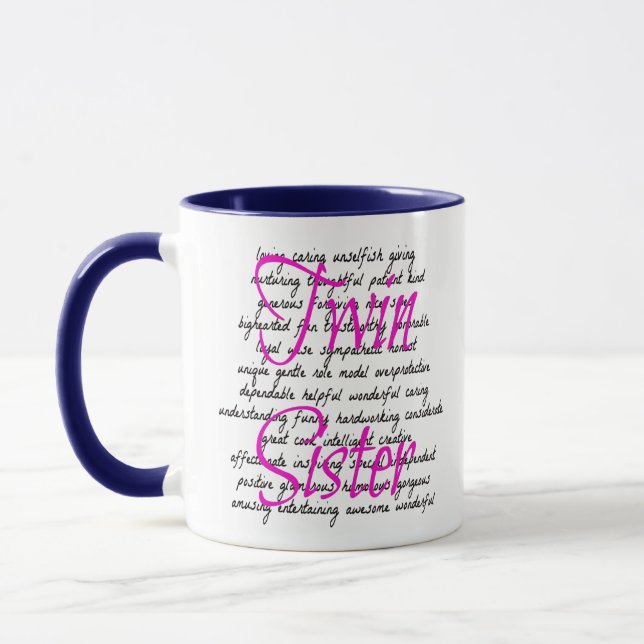 Words for Twin Sister Mug (Left)