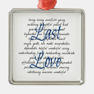 Words for Your Last Love Male Metal Tree Decoration