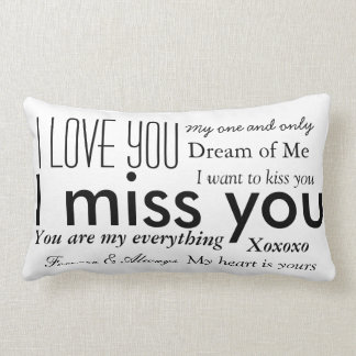 Words From a Lover Lumbar Cushion