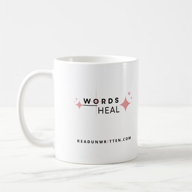 Words Heal Coffee Mug (Left)
