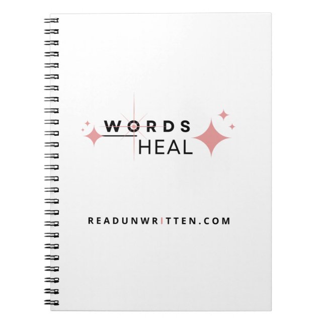 Words Heal Notebook (Front)