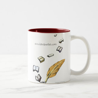 Words In Flight two-tone mug
