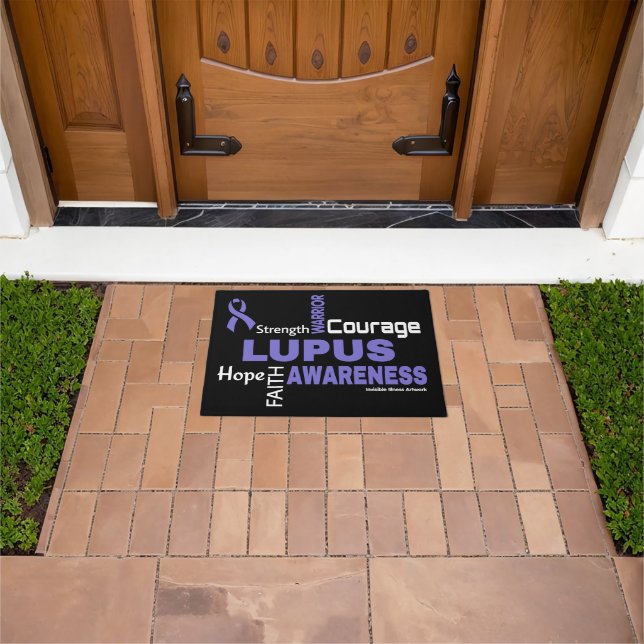 Words...Lupus Doormat (Outdoor)